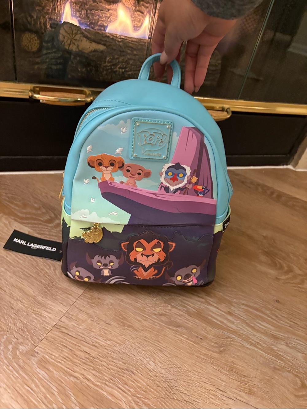Funko Kids Mini Backpack in Aqua with The Lion King Characters